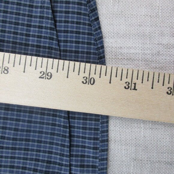 Eddie Bauer Wrinkle Resistant Shirt Mens XL Blue Plaid Classic Fit Button Down - Picture 7 of 9